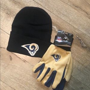 Rams beanie and Glove Bundle
